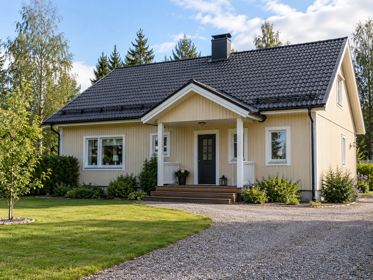 Suomalainen omakotitalo, kuvituskuva